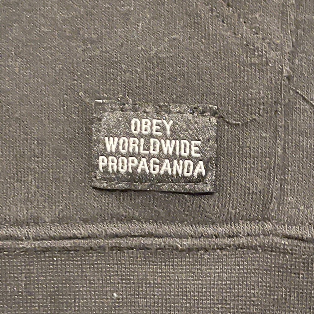 Black OBEY hoodie size SMALL